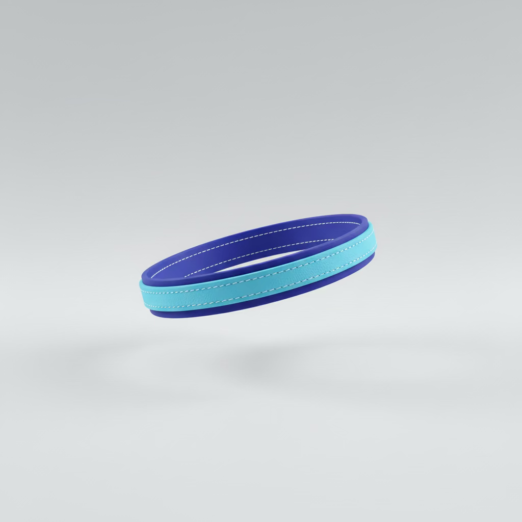 Light Blue accent on Royal blue base