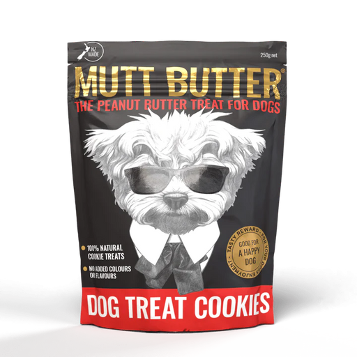 Mutt Butter Peanut Butter Dog Treat 250g resealable bag