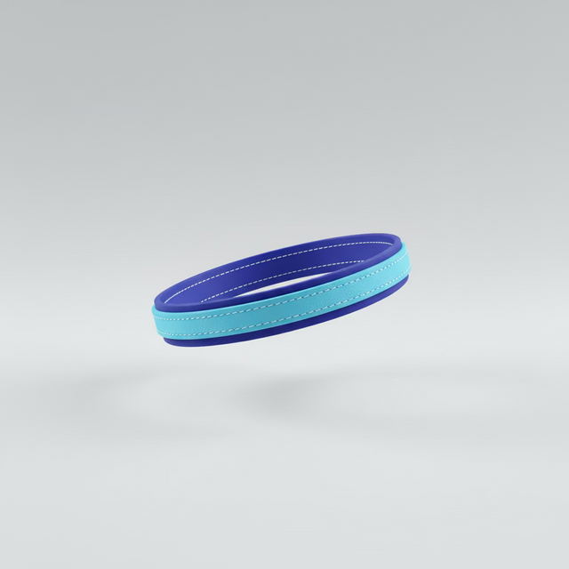 Light Blue accent on Royal blue base