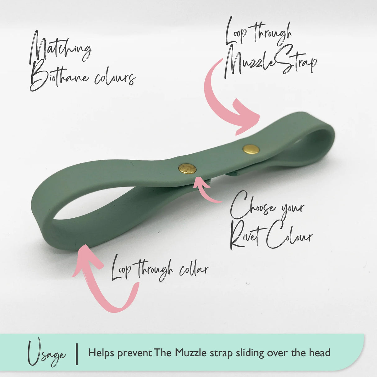 Biothane Muzzle Stop