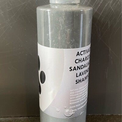 Activated Charcoal, Sandalwood and Lavender liquid shampoo